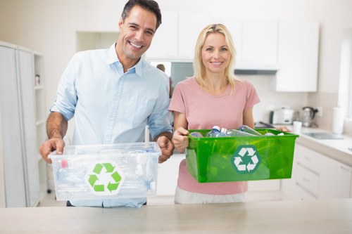 Different types of business waste including general, hazardous, and recyclable materials.